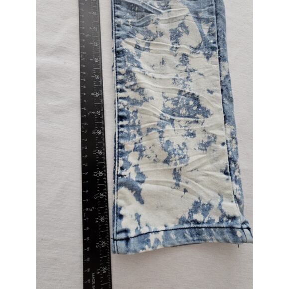 Demolition Mens Acid Bleach Wash Distressed Rocker Skater Jeans Size 32x32 - Picture 3 of 11